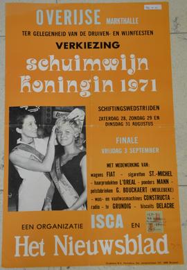 Verkiezing schuimwijnkoningin ter gelegenheid van de druiven- en wijnfeesten