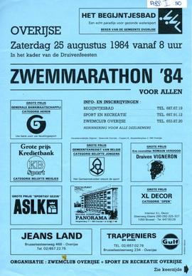 Zwemmarathon. In het kader van de druivenfeesten