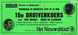 15e druivenkoers met Eddy Merckx en Roger De Vlaeminck