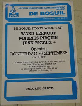 De Bosuil toont werk van Ward Lernaut, Maurits Pirquin, Jean Rigaux