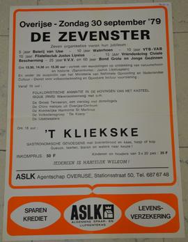 De Zevenster. Jubileumviering met optreden van 't Kliekske