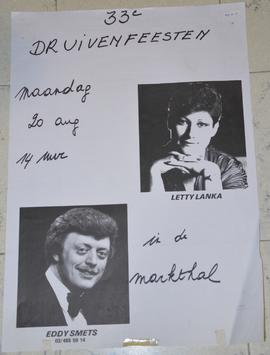 33e druivenfeesten. Letty Lanka en Eddy Smets in de markthal