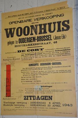 Openbare verkooping van een woonhuis gelegen te Oudergem-Brussel (Jezus-Eik)