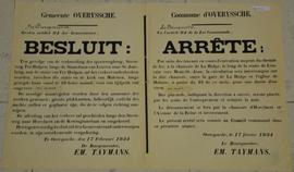 Gemeentebesluit i.v.m. verkeer op de Steenweg Ter Hulpen ten gevolge van de verbreding van de Spo...