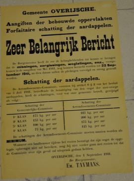 Bericht aan de bevolking i.v.m. aangiften der bebouwde oppervlakten en forfaitaire schatting der ...